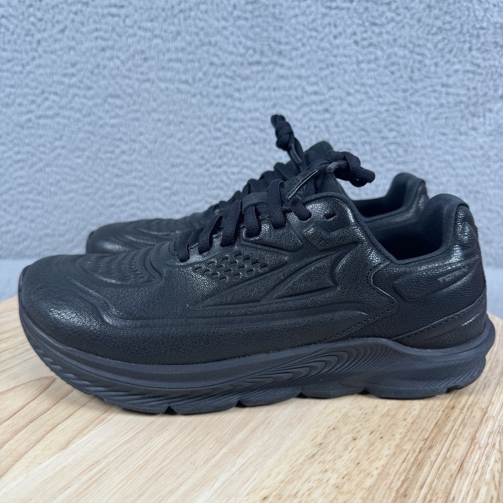 Altra Torin 5 Womens Size 7.5 Triple Black Leather Slip Resistant Shoes Work - Picture 5 of 15